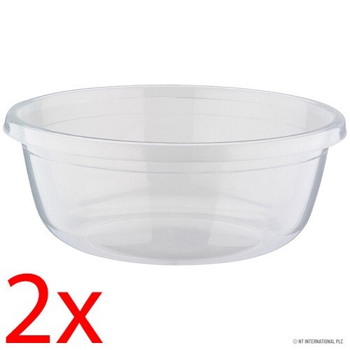New clear washing up bowl - new,
