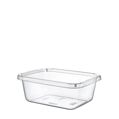 Clear plastic basin rectangle - plastic,