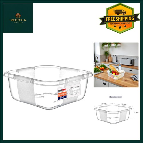 Clear square washing - square, 6
