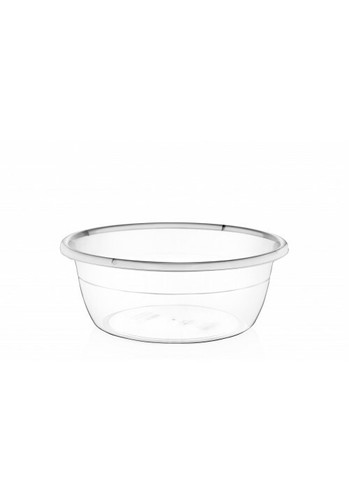 Clear plastic basin round - plastic,