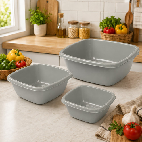 3pc plastic washing bowl - washing,