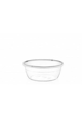 Clear plastic basin - plastic, round